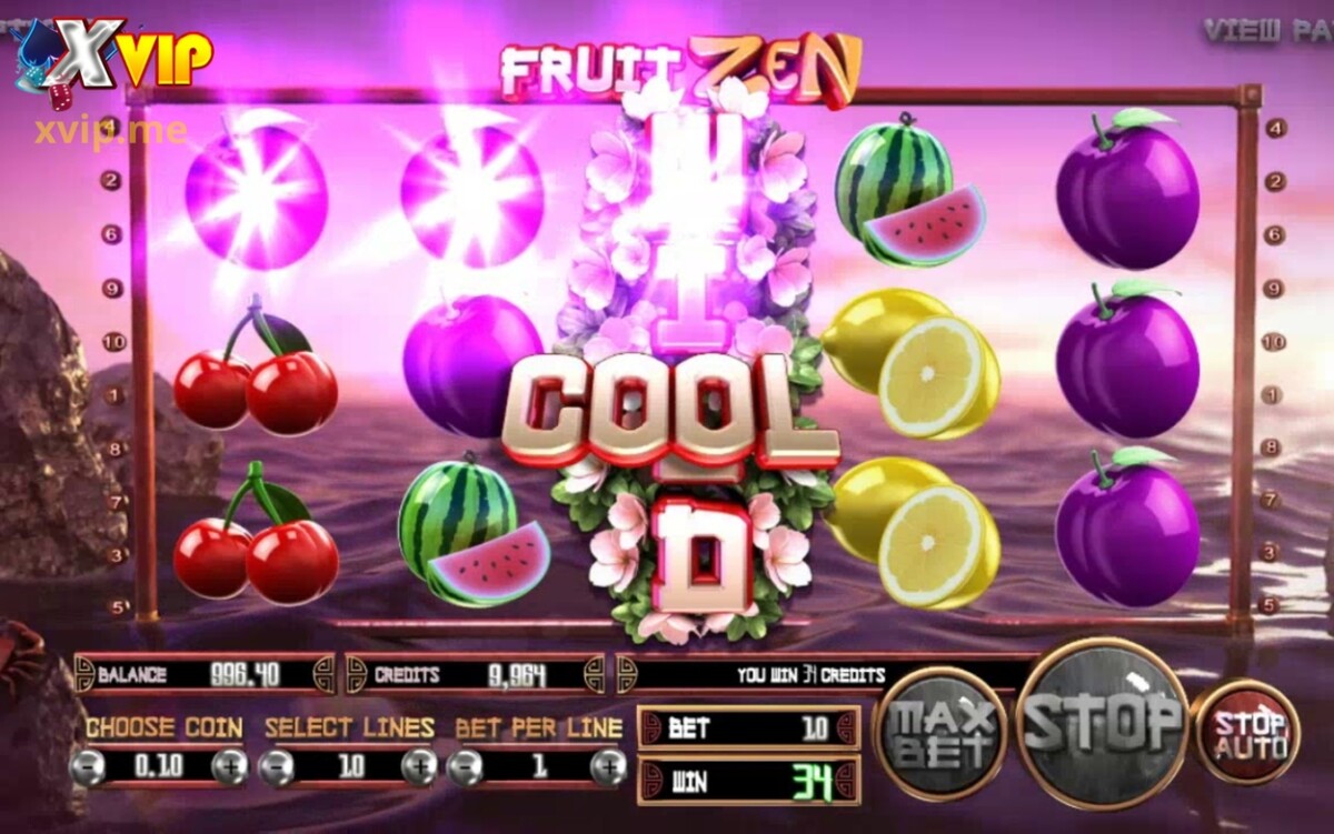 Fruit Zen đưa người chơi đến những trải nghiệm sóng biển, các biểu tượng trái cây với jackpot khủng