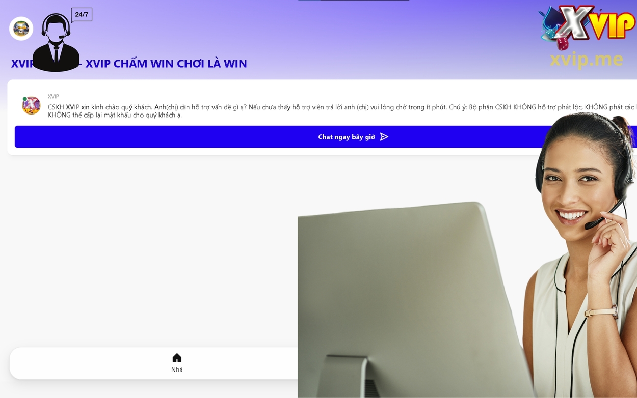 Hệ thống hỗ trợ tại cổng game Xvip được đánh giá cao