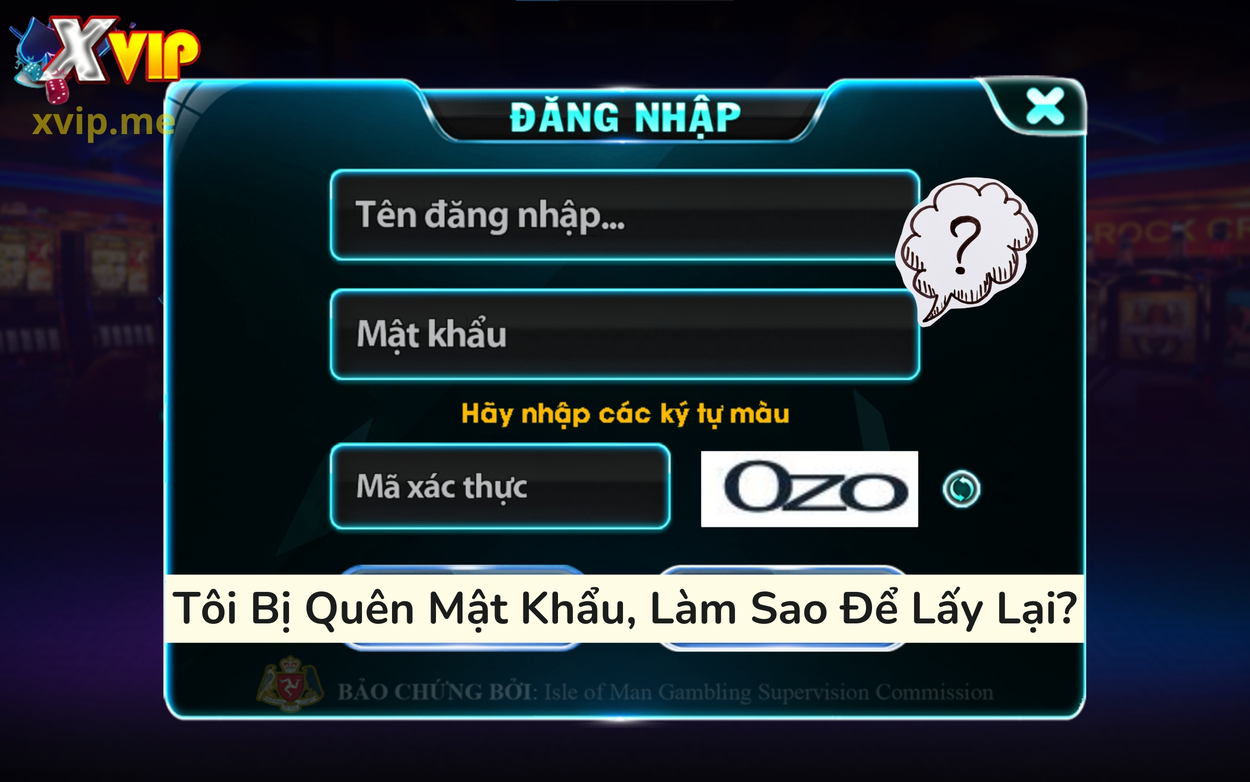 Nếu quên mật khẩu, bạn cần xác minh thông tin cá nhân